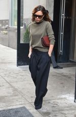 VICTORIA BECKHAM Leaves Her Hotel in New York 02/11/2017