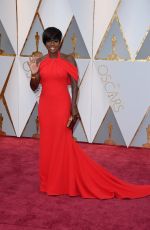 VIOLA DAVIS at 89th Annual Academy Awards in Hollywood 02/26/2017