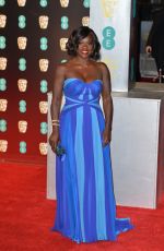 VIOLA DAVIS at Bafta 2017 Awards in London 02/12/2017
