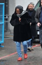 WHOOPI GOLDBERG Leaves ITV Studios in London 02/10/2017