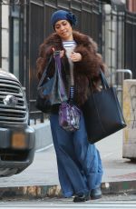 YASMINE AL MASSARI Out and About in New York 02/02/2017