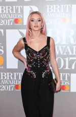 ZARA LARSSON at Brit Awards 2017 in London 02/22/2017