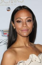 ZOE SALDANA at Cadillac’s 89th Annual Academy Awards Celebration in Los Angeles 02/23/2017