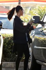 ZOE SALDANA in Tight Out in Los Angeles 02/14/2017