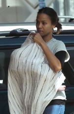 ZOE SALDANA Out in Los Angeles 02/19/2017