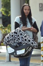 ZOE SALDANA Out in Los Angeles 02/19/2017