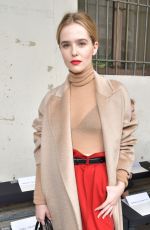 ZOEY DEUTCH at Max Mara Fashion Show at Milan Fashion Week 02/23/2017