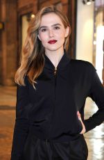 ZOEY DEUTCH at Women in Film Max Mara Face of the Future Award Dinner at Milan Fashion Week 02/22/2017