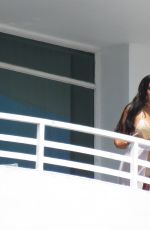 ABIGAIL RATCHFORD in Bikini on Her Balcony in a Hotel in Miami Beach 03/23/2017
