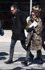 ALEXA CHUNG and Alexander Skarsgard Out in New York 03/23/2017