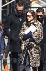 ALEXA CHUNG and Alexander Skarsgard Out in New York 03/23/2017