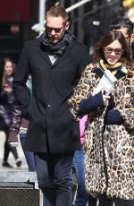 ALEXA CHUNG and Alexander Skarsgard Out in New York 03/23/2017