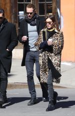 ALEXA CHUNG and Alexander Skarsgard Out in New York 03/23/2017