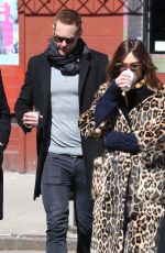 ALEXA CHUNG and Alexander Skarsgard Out in New York 03/23/2017