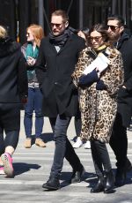 ALEXA CHUNG and Alexander Skarsgard Out in New York 03/23/2017