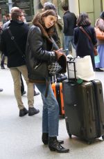 ALEXA CHUNG at King Cross St Pancras in London 03/08/2017