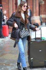 ALEXA CHUNG at King Cross St Pancras in London 03/08/2017