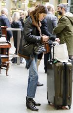 ALEXA CHUNG at King Cross St Pancras in London 03/08/2017