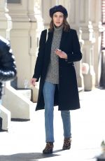 ALEXA CHUNG Out and About in New York 03/20/2017