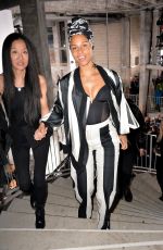 ALICIA KEYS at Rick Owens Fashion Show at PFW in Paris 03/02/2017