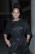 ALICIA KEYS Leave Isabelle Marrant Fashion Show at Paris Fashion Week 03/02/2017