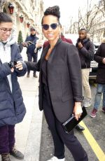 ALICIA KEYS Leaves Royal Monceau Hotel in Paris 03/03/2017