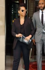 ALICIA KEYS Leaves Royal Monceau Hotel in Paris 03/03/2017