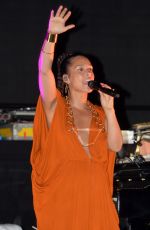 ALICIA KEYS Performs at Porsche Design Tower Miami in Sunny Isles 03/18/2017