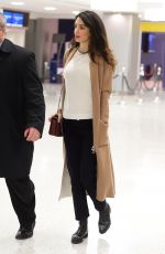AMAL CLOONEY at JFK Airport in New York 03/11/2017