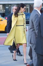 AMAL CLOONEY Leaves Her Hotel in New York 03/09/2017