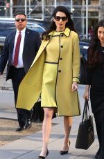 AMAL CLOONEY Leaves Her Hotel in New York 03/09/2017