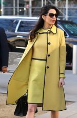 AMAL CLOONEY Leaves Her Hotel in New York 03/09/2017