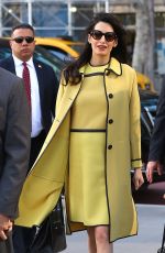 AMAL CLOONEY Leaves Her Hotel in New York 03/09/2017