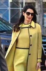 AMAL CLOONEY Leaves Her Hotel in New York 03/09/2017
