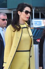 AMAL CLOONEY Leaves Her Hotel in New York 03/09/2017