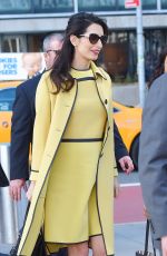 AMAL CLOONEY Leaves Her Hotel in New York 03/09/2017