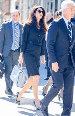 AMAL CLOONEY Leaves UN Building in New York 03/08/2017