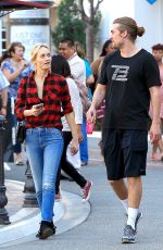 AMBER VALLETTA Out Shopping at The Grove in Los Angeles 03/08/2017