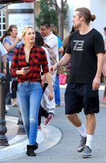 AMBER VALLETTA Out Shopping at The Grove in Los Angeles 03/08/2017