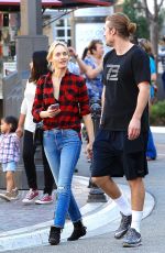 AMBER VALLETTA Out Shopping at The Grove in Los Angeles 03/08/2017