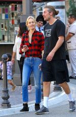 AMBER VALLETTA Out Shopping at The Grove in Los Angeles 03/08/2017