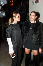 AMELIA and DELILAH HAMLIN Leaves Catch LA in West Hollywood 03/24/2017