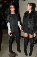 AMELIA and DELILAH HAMLIN Leaves Catch LA in West Hollywood 03/24/2017