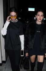 AMELIA and DELILAH HAMLIN Leaves Catch LA in West Hollywood 03/24/2017