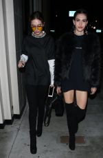 AMELIA and DELILAH HAMLIN Leaves Catch LA in West Hollywood 03/24/2017