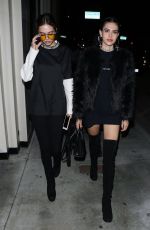 AMELIA and DELILAH HAMLIN Leaves Catch LA in West Hollywood 03/24/2017
