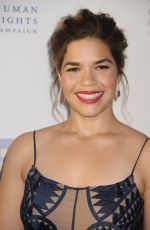 AMERICA FERRERA at Human Rights Campaign Gala Dinner in Los Angeles 03/18/2017