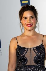 AMERICA FERRERA at Human Rights Campaign Gala Dinner in Los Angeles 03/18/2017