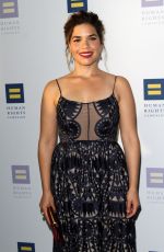 AMERICA FERRERA at Human Rights Campaign Gala Dinner in Los Angeles 03/18/2017