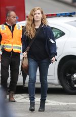 AMY ADAMS on the Set of Sharp Objects in Los Angeles 03/21/2017